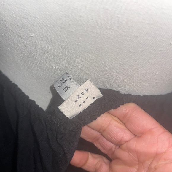 Sundress Black Smocked A-Line Midi Skirt - Picture 6 of 6